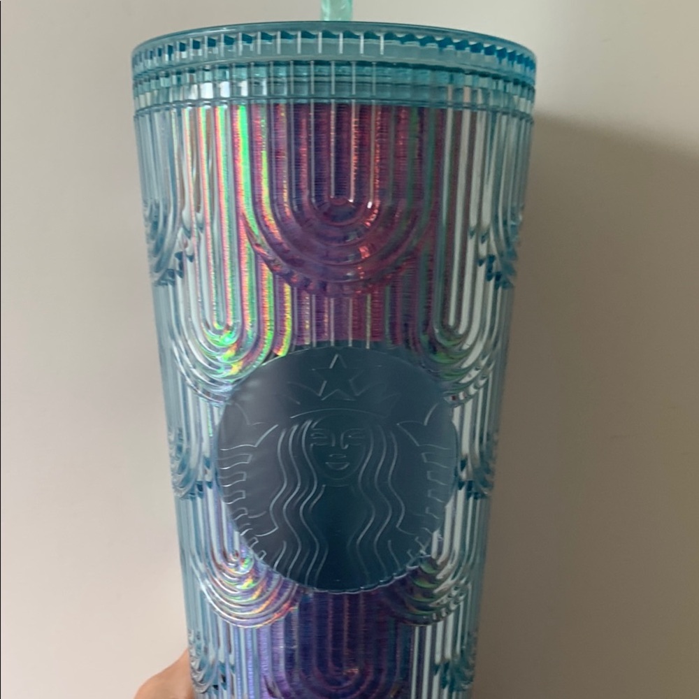 Starbucks Holographic Blue Tumbler